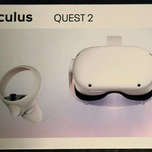 Meta Oculus Quest 2 64gb VR + Elite Strap, Original Box, New Silicone Face Cover